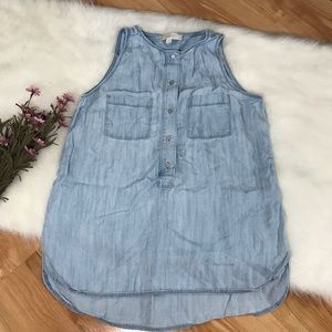 Loft Chambray Tank